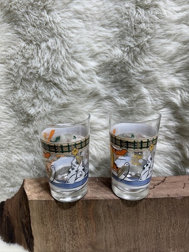 2 Vintage Disney Tigger "Slip, Slide and Superific" Drinking Glasses 6 Oz - Bild 2 von 9
