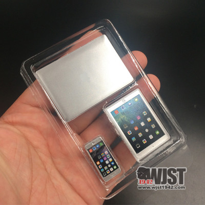 1//6 Scale Model Set Of 3 Notebook Mobile Phone Taplet For 12/" Action Figure