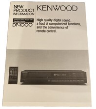 KENWOOD DP-1000 CD PLAYER ORIGINAL PROMOTIONAL PRODUCT LEAFLET AD M018y