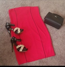 NWT Forever 21 plus size Red women size 0x strapless dress