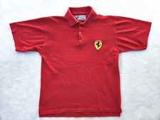 Vintage Ferrari Men's Grand Prix Racing Red Polo Shirt Size US XL/L