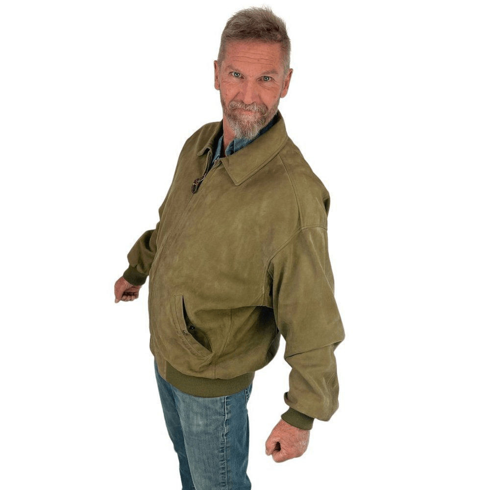 Timberland VTG Green Suede Waterproof Cowhide Leather