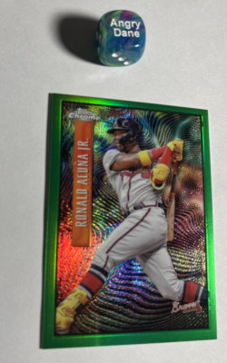 2022 Topps Chrome Expose Green Refractor Ronald Acuna Jr. 44/99 Atlanta Braves
