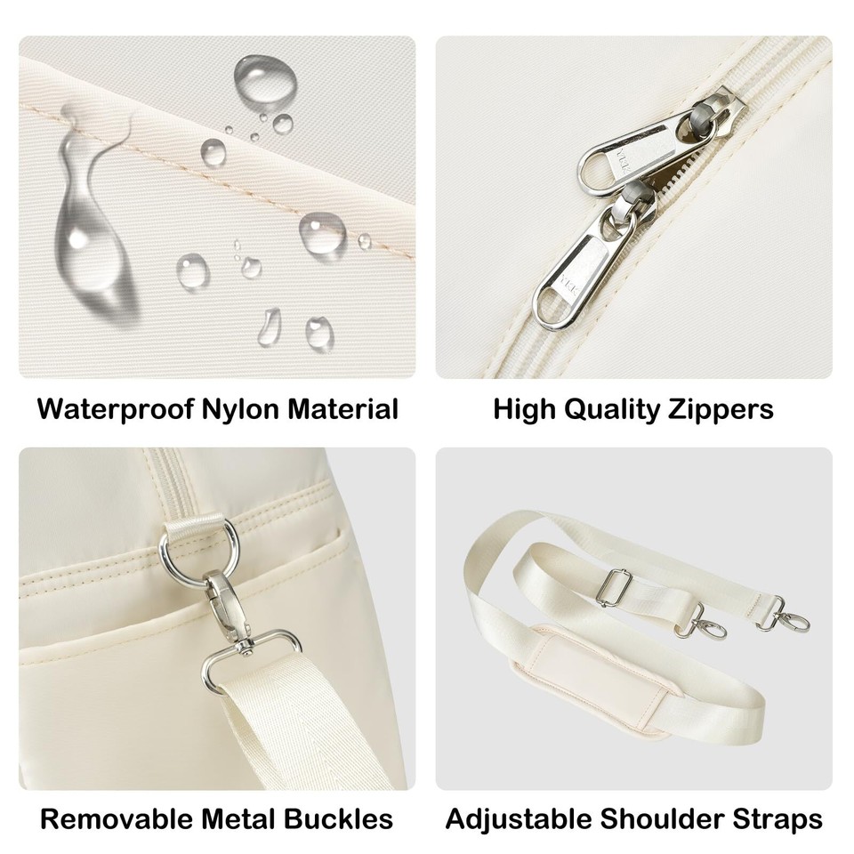 Women's Travel Duffel Bag with Toiletry Bag, Sports Gym Bag Weekendeer