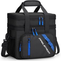 KüHltasche 20L Isoliert Lunch Tasche Mit 2 FäChern FüR Picknick Outdoor