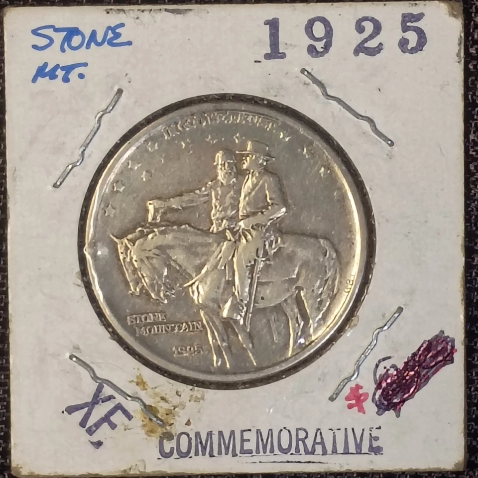 1925 Stone Mountain Commemorative Extremely Fine 90% Silver Half Dollar - Image 3 of 4