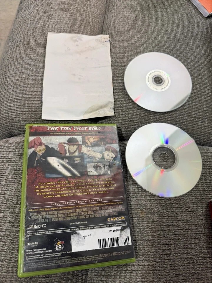 Street Fighter IV The Ties That Bind Bonus Disc DVD And Soundtrack CD No Game - Image 2 of 2