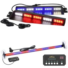 Xridonsen 35 Inch Traffic Advisor Light Bar Emergency Strobe Visor Police L...