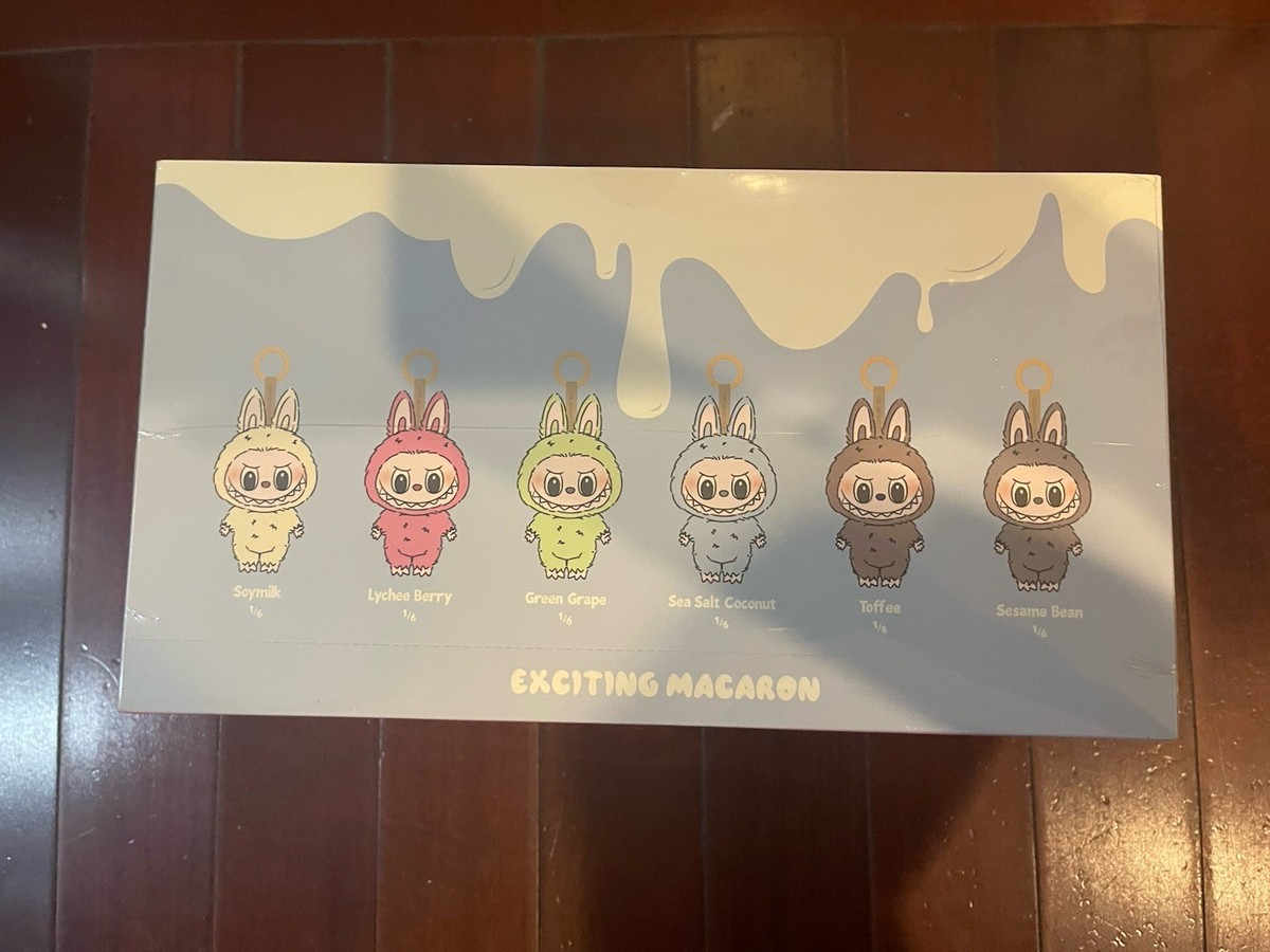 【LABUBU☆シークレット】 Exciting Macaron POP NOW:THE MONSTERS - Tasty Macarons Vinyl Face Blind Box