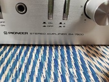 Pioneer SA-7500 Amplificatore Ricevitore Accensione Controllo Solo Per Ricambi o Riparazione