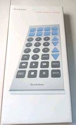 Brookstone Super Sized TV Remote Universal Large Button Tested And Working