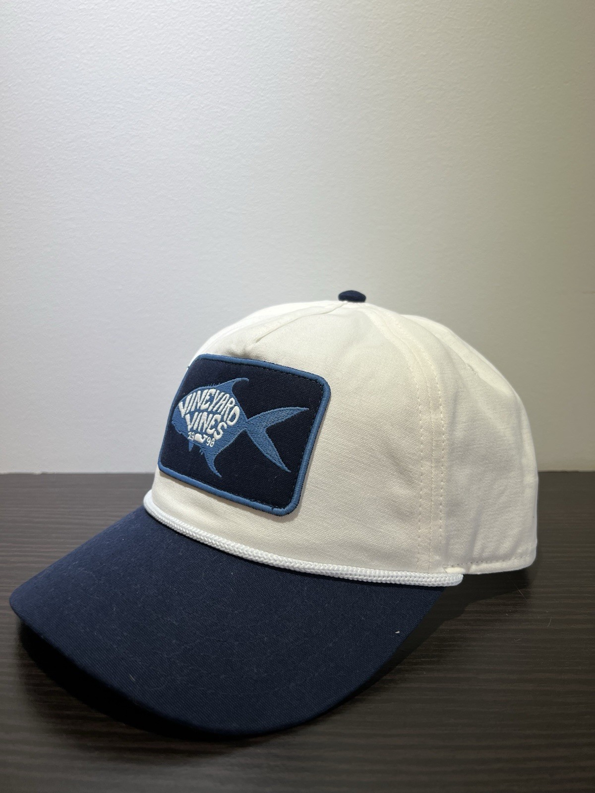 Vineyard Vines Hat Fish Patch Logo Ripstop Adjust… - image 3