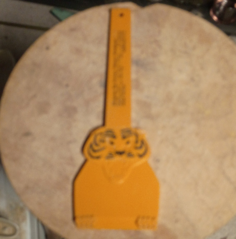 Orange big farmer tobacco Greenville nc scraper lion advertising rare