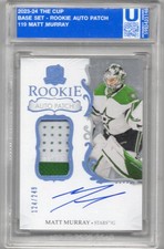 2023-24 Upper Deck The Cup Matt Murray RPA /249 Rookie Patch Auto RC