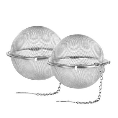 Fu Store 2pcs Stainless Steel Mesh Tea Ball 3.55 inches Tea Strainers Teas In...