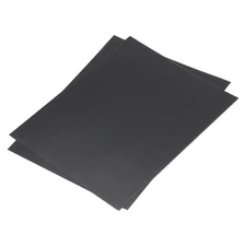2 x Black ABS Plastic Sheet 10 x 8 x 0.03 Inch DIY Crafts Panel