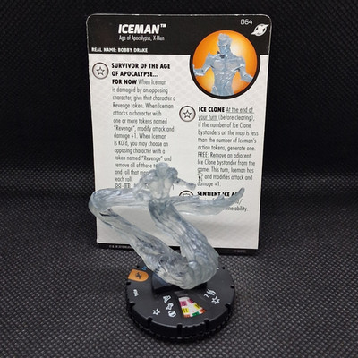 WizKids Marvel HeroClix Iceman XXS #064 Age of Apocalypse Chase