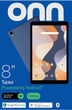 onn. 8" Tablet 32GB 2024 Model Android 14 - Indigo Blue 