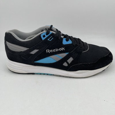 Reebok Men’s Ventilator Black Grey Blue Lace-Up Athletic Shoes *RARE*  Size 12