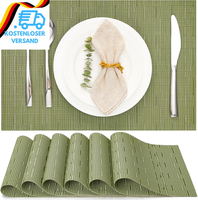 Myir Jun Tischsets Abwaschbar 6Er Set, Gewebte Platzdeckchen Abwaschbar Rutschfe