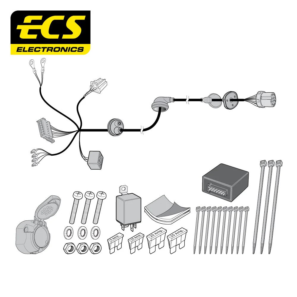 Towbar Wiring Kit 13 Pin MERCEDES E Class Cabriolet September 2017 - MB08313U