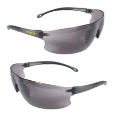 Image of 2x Pair Stanley SY120-2D EU Frameless Safety Glasses (Smoke)