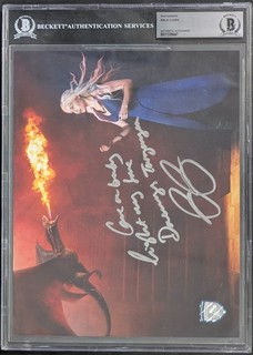 Emilia Clarke Game Of Thrones Signed " Come On Baby " 8x10 Photo BGS BAS LOA