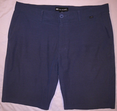 Mens GUC Slate Blue Striped TRAVIS MATHEW Technical Golf Shorts size 38