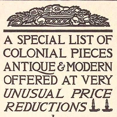 WK Cowan & Co The Colonial Store Sample Display Card 6.25x9.25''