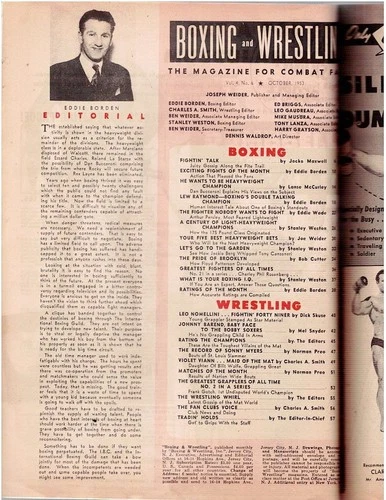 ヴィンテージ ボクシング&レスリング 雑誌 1953年 5 個セット | マルシアーノ・ラ・スターザ・ムーア - 画像15/19