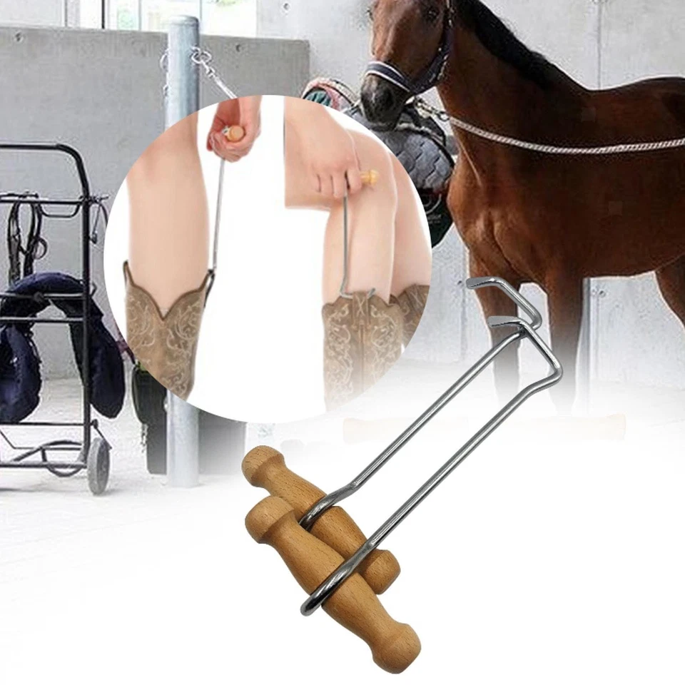2pcs boat hooks horse riding boat puller stable supplies metal hooks portable - Image 4 of 4