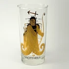 Vintage 1960s Anchor Hocking Zodiac Horoscope Highball Glass Sagittarius Mcm