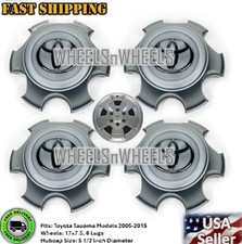Set Of 4 Wheel Center Hubcaps Fits 2003-2009 4runner 17 To.yo.ta Silver 6-spoke Set Of 4 Wheel Center Hubcaps Fits 2003-2009 4runner 17 To.yo.ta Silver 6-spoke