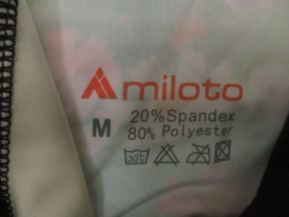 Miloto Talla M Mujer Floral Malla Gel Acolchado Compresión Ciclismo Culoto 286 Foto 3 de 4