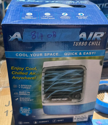 ARCTIC AIR Turbo Chill Desktop Evaporative Space Cooler LED Nightlight AATCPD27