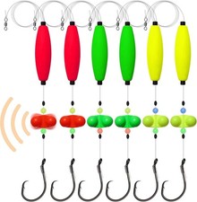 Dovesun Catfish Rigs Santee Rig Float 23", Cigar Float-6/0Hook  6PCS