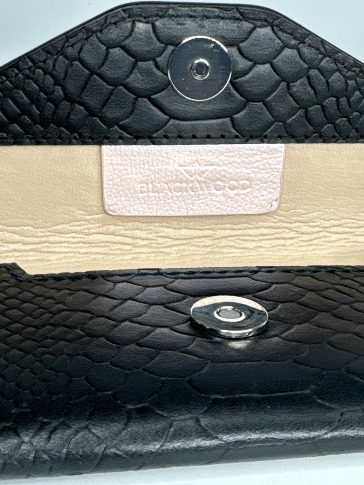 BLACKWOOD Black Leather Python Wallet - image 8