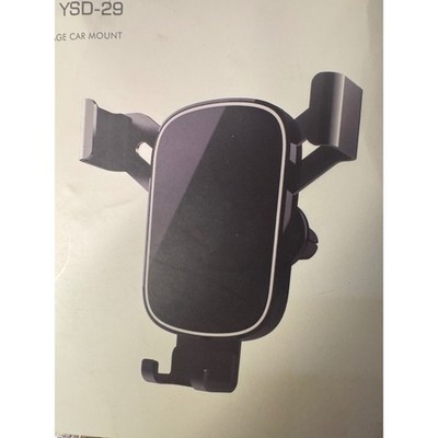 YSD-29 Gravity Linkage Car Mount Phone Holder Air Vent Clip Black Silver NEW