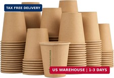 300 Pack 3 oz Bathroom Paper Cups, Disposable Unbleached Kraft Paper Mouthwash C