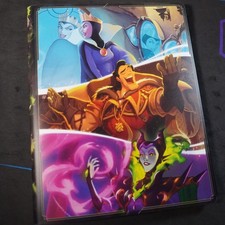 Disney Lorcana Villians 9 Pocket Binder Portfolio Costco Promo Holds 252 Cards
