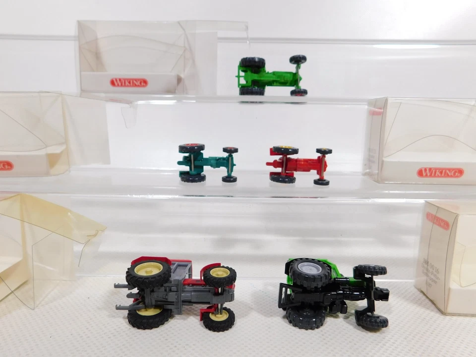 5x wiking H0 1:87 Trattore Deutz Schlüter 877 Fahr 878 Porsche Top + Box # - Immagine 3 di 4