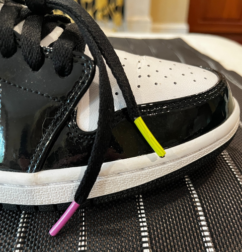 NIKE AIR JORDAN 1 SE Mid White Cyber Active Fuchsia Shoes CZ9834-100 Size 8 2020 - Picture 18 of 19