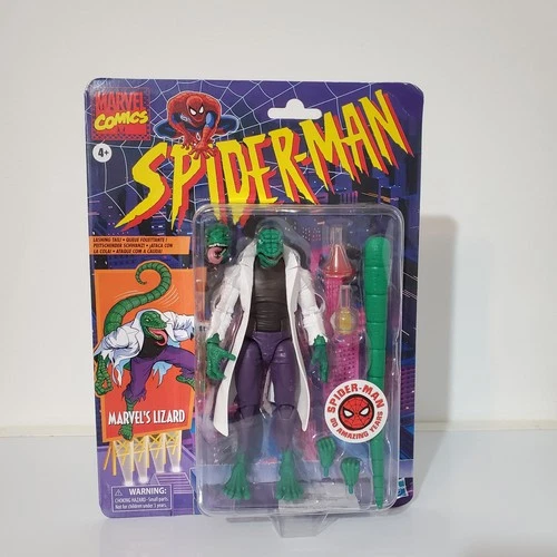 Marvel Legends Lizard 2022 Retro Clásico 6" Walmart ¡Caja de daños exclusiva! Barato