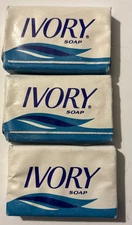 Lot Of 3 Vintage Ivory Soap Bars .88 Oz Unopened Protector & Gamble New Old Stoc