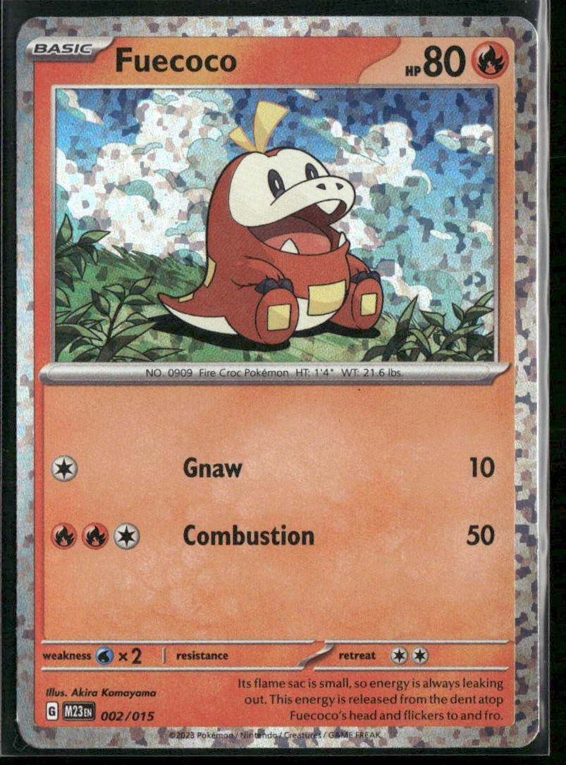 Fuecoco 002/015 holo Promo McDonald's Collection 2023 Pokemon Holo Near Mint
