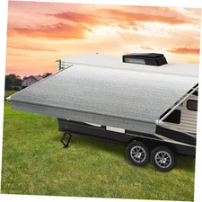 l RV Awning Fabric Replacement, Heavy-Duty 18.5oz Vinyl RV Awning Fabric, 