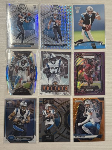 Huge Carolina Panthers (36) Card Lot #2 RC Parallel Insert See Description