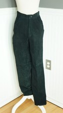 VTG Lauren Ralph Lauren Black Suede High Waisted Tapered Dress Pants Size 6