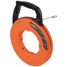 Klein Tools 56333 Electrical Fish Tape, Steel Wire Puller with Double Loop Tip