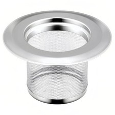 Stainless Steel Sink Strainer Kitchen Drain Filter Anti-Clog Basket Standard
